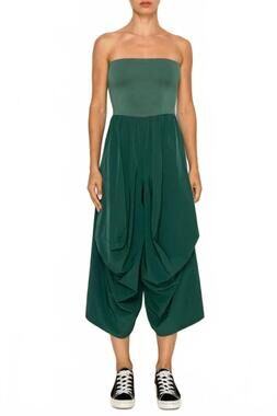 NEW THE GREII 2 way strapless jumpsuit in green